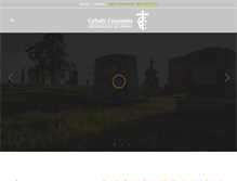 Tablet Screenshot of catholiccem.com